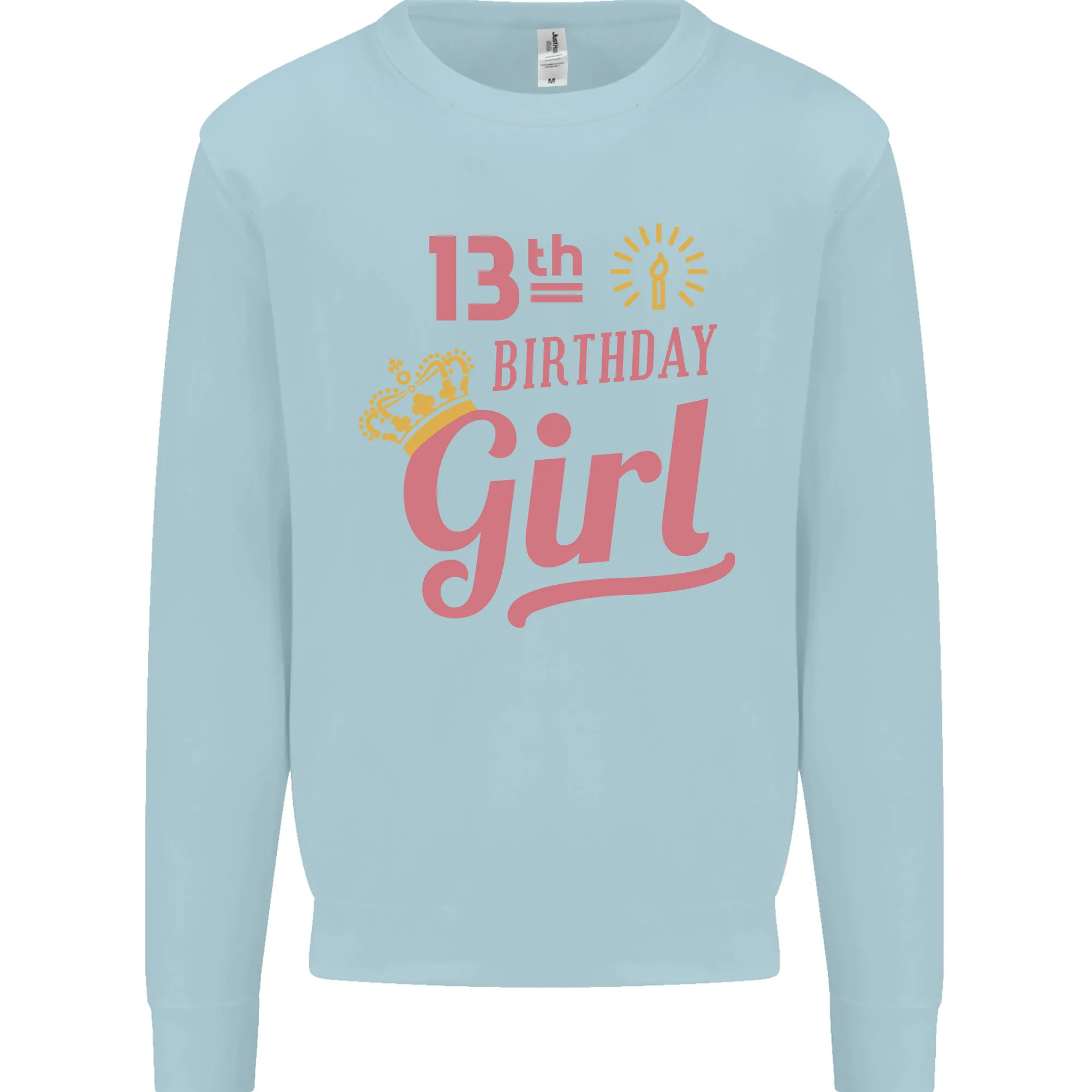 13th Birthday Girl 13 Year Old Princess Kids Sweatshirt Jumper