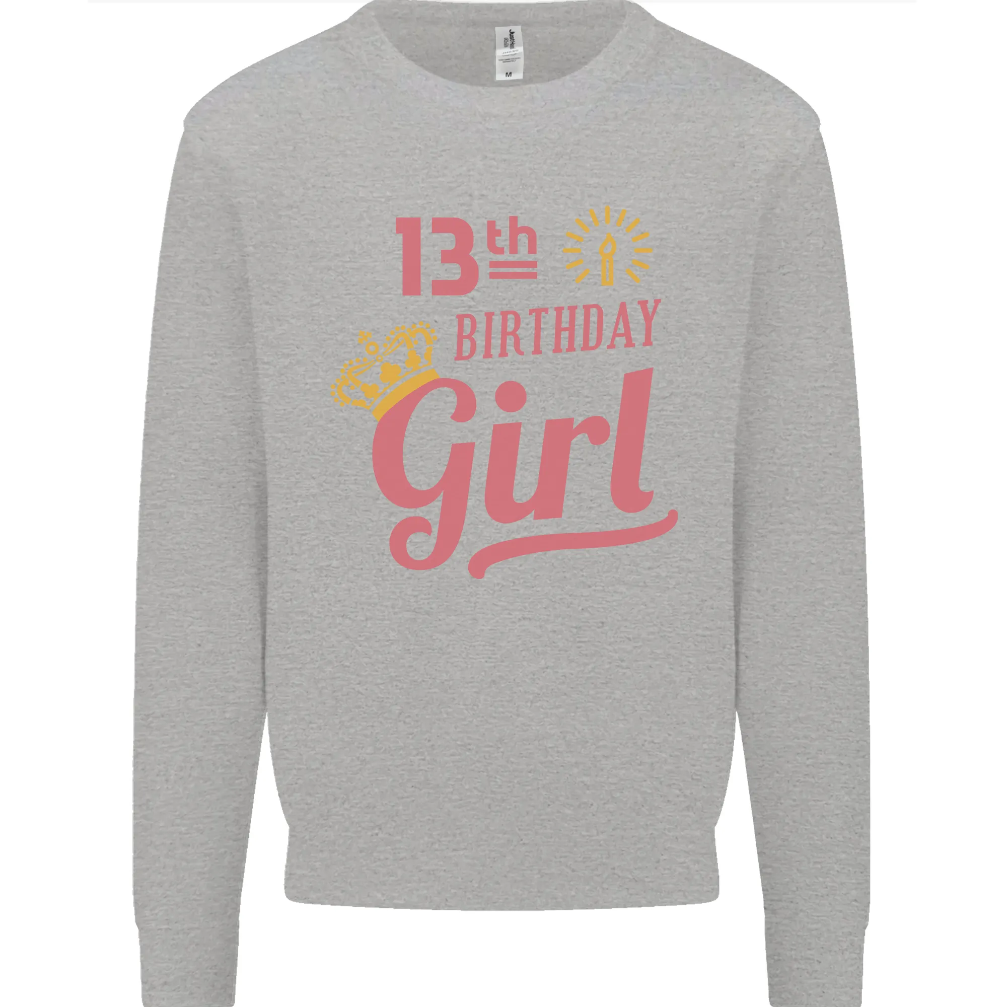 13th Birthday Girl 13 Year Old Princess Kids Sweatshirt Jumper