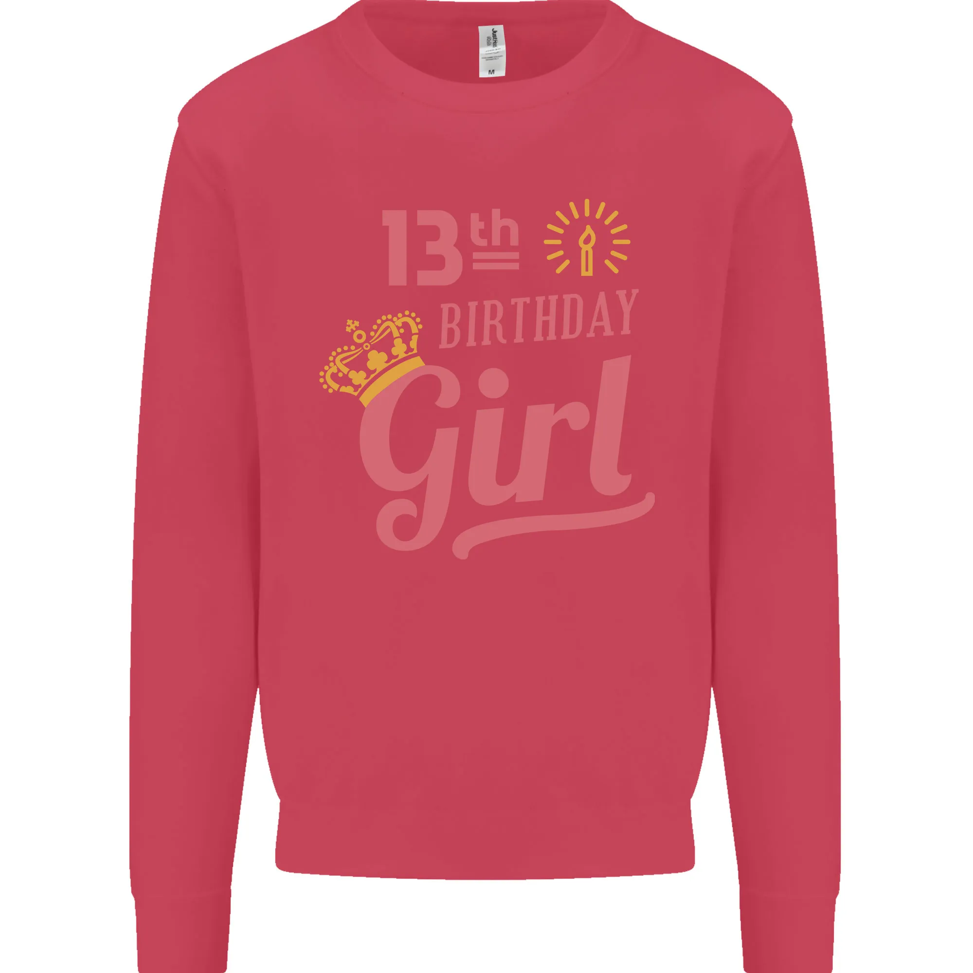 13th Birthday Girl 13 Year Old Princess Kids Sweatshirt Jumper