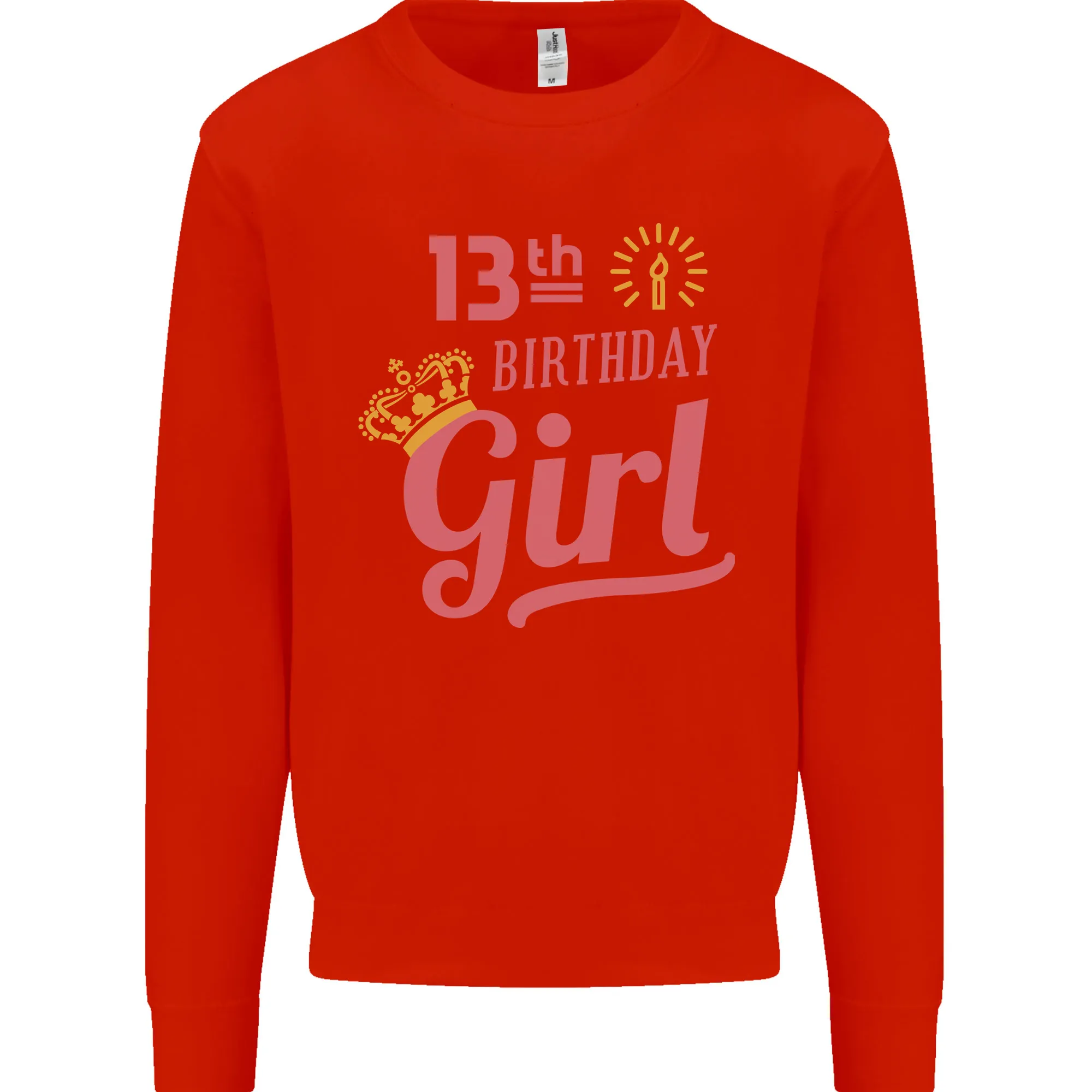 13th Birthday Girl 13 Year Old Princess Kids Sweatshirt Jumper