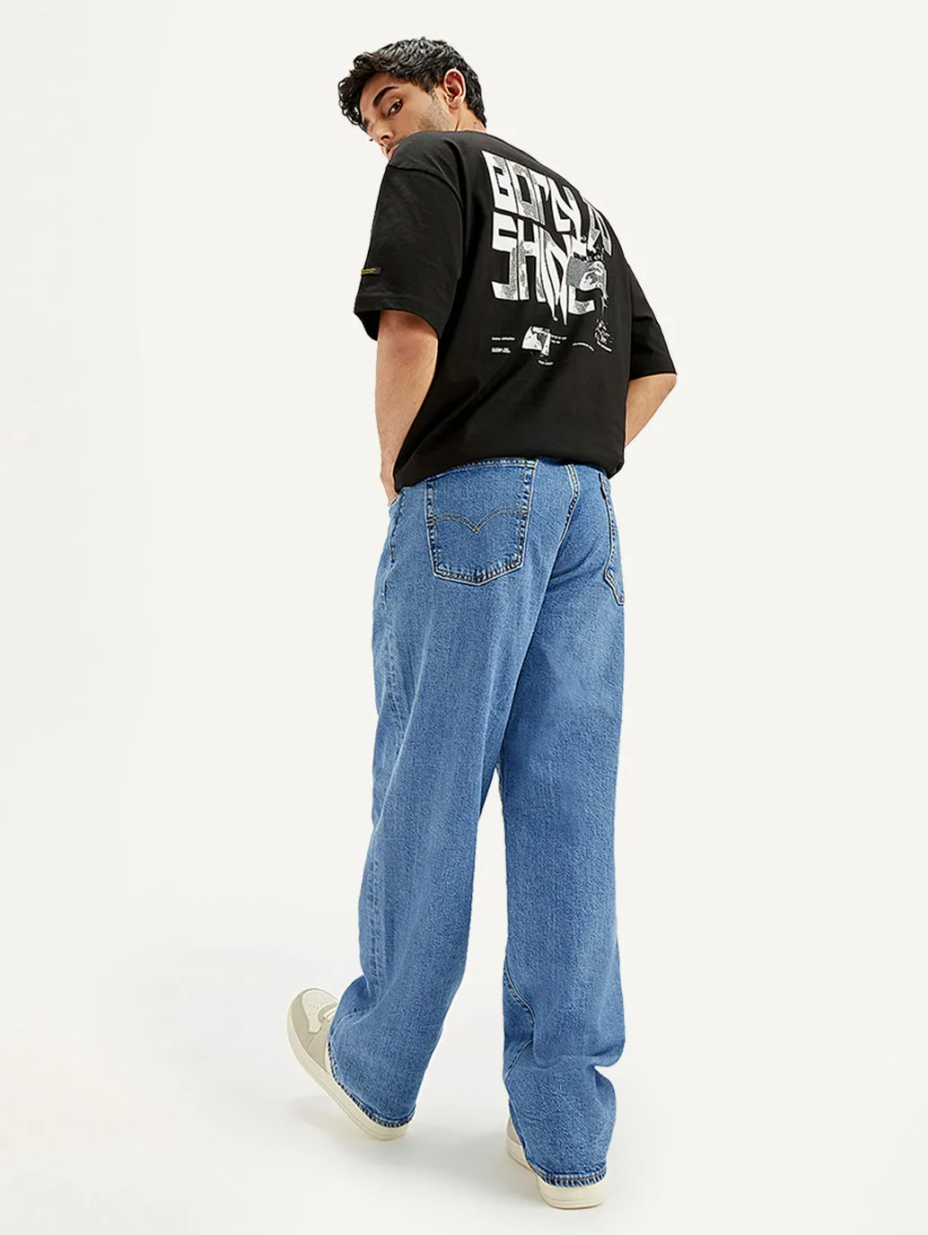 578 BAGGY UTILITY LIGHT BLUE JEANS