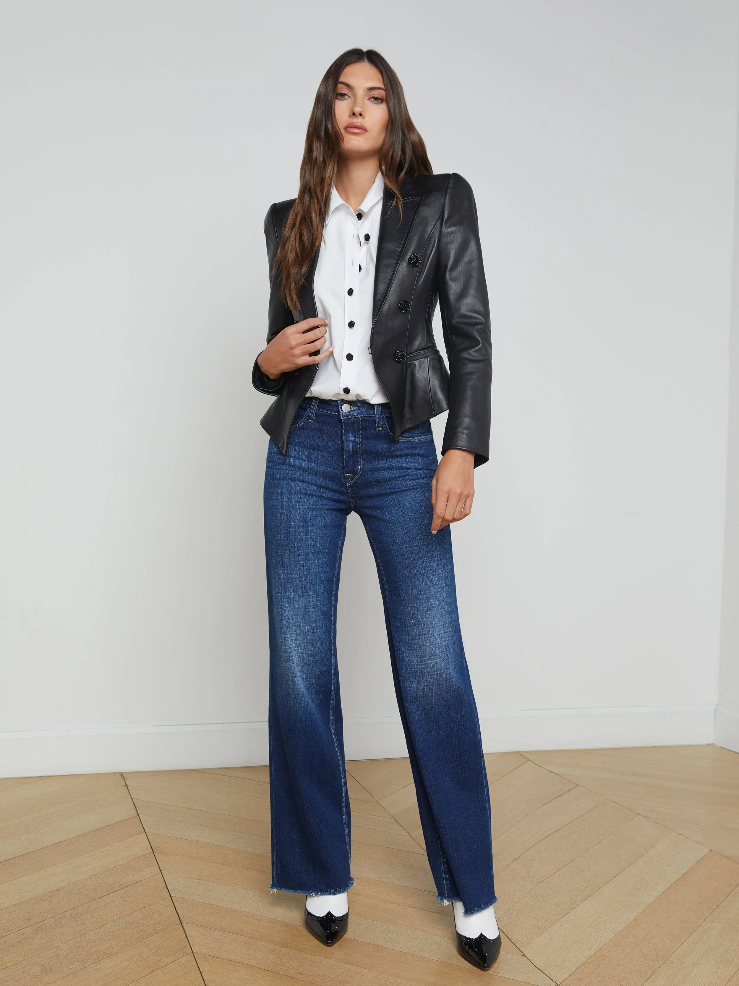 Andalusia Leather Blazer