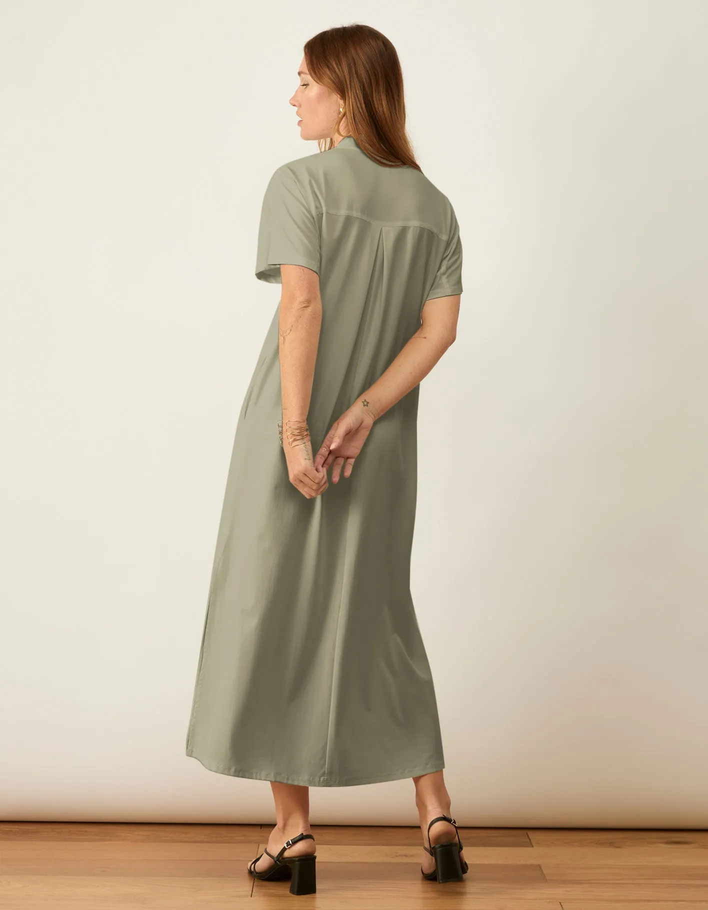 Anywhere Maxi Shirt Dress