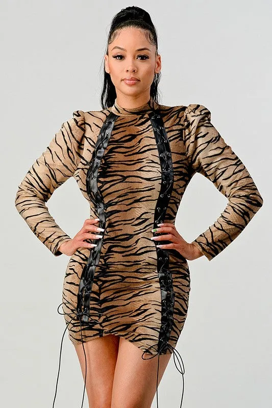 Athina Transition Animal Print Mini Dress