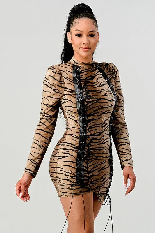 Athina Transition Animal Print Mini Dress