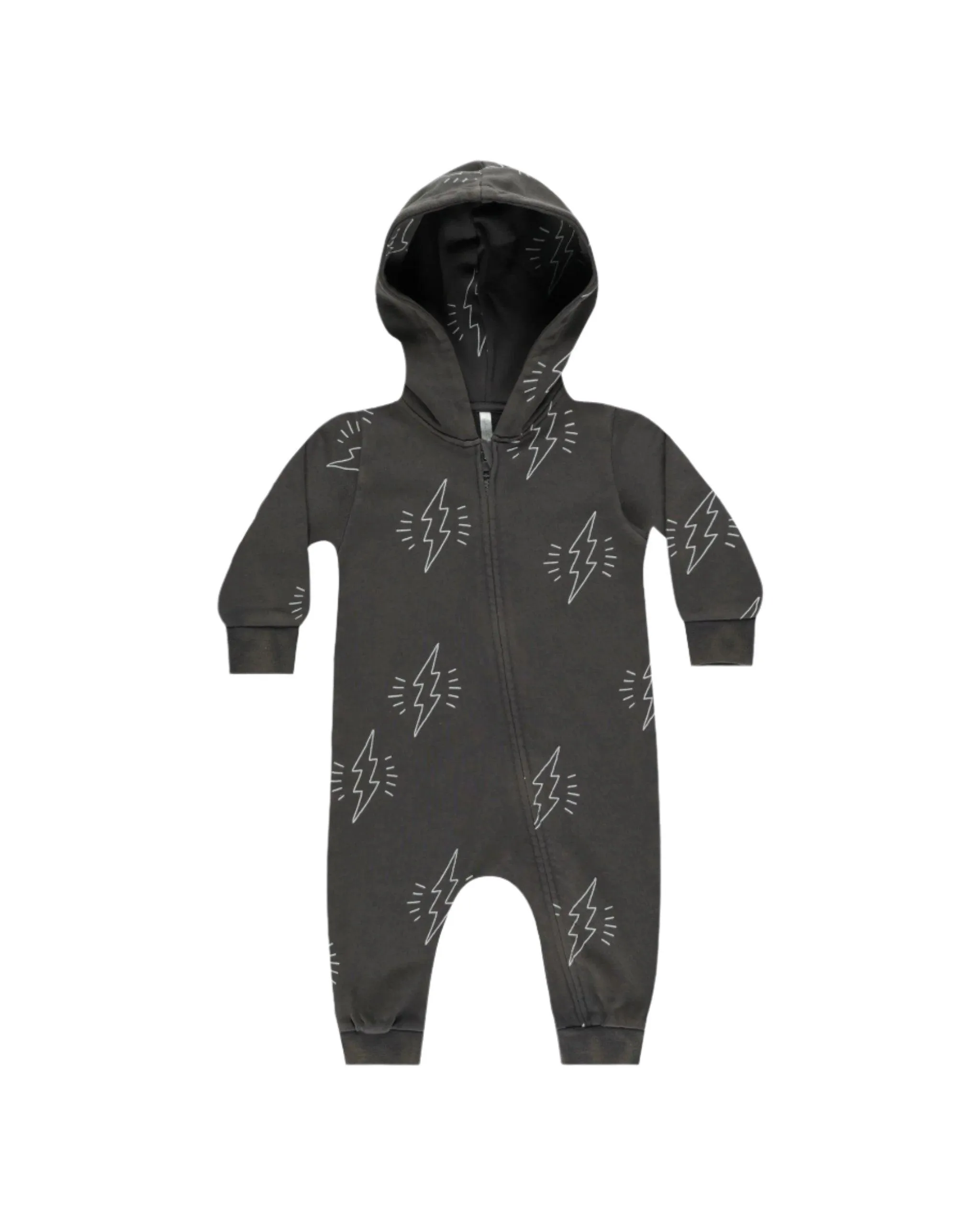 Baby Boy Jumpsuits and Rompers| Hooded Jumpsuits- Bolts| Rylee and Cru