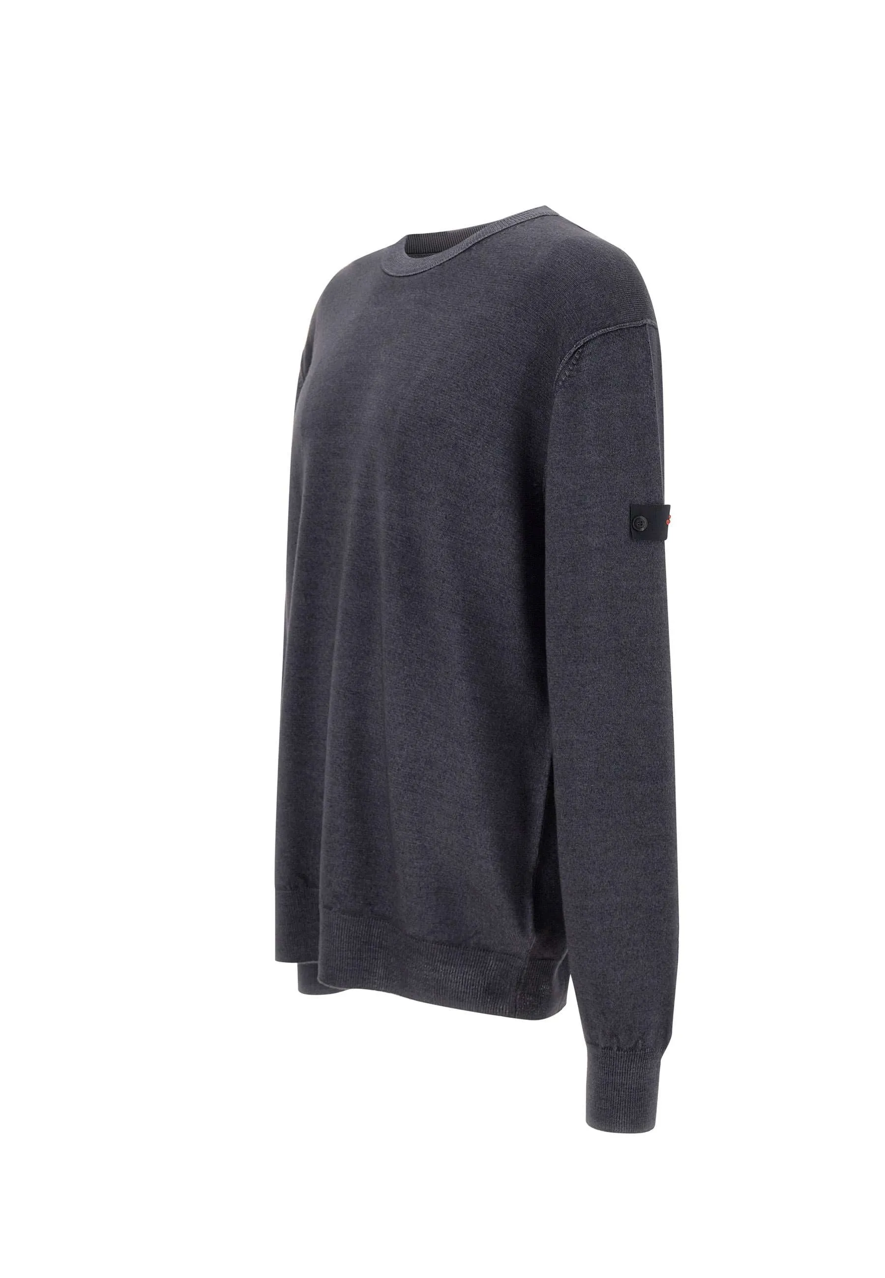 Badra Men's Black Wool Sweater