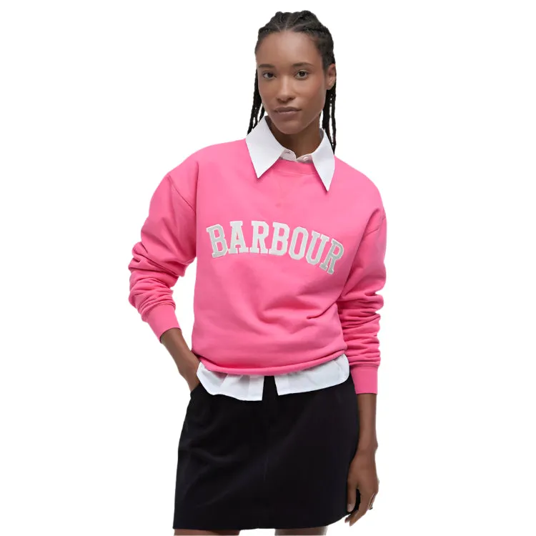 Barbour Ladies Northumberland Sweatshirt - Rose Pink