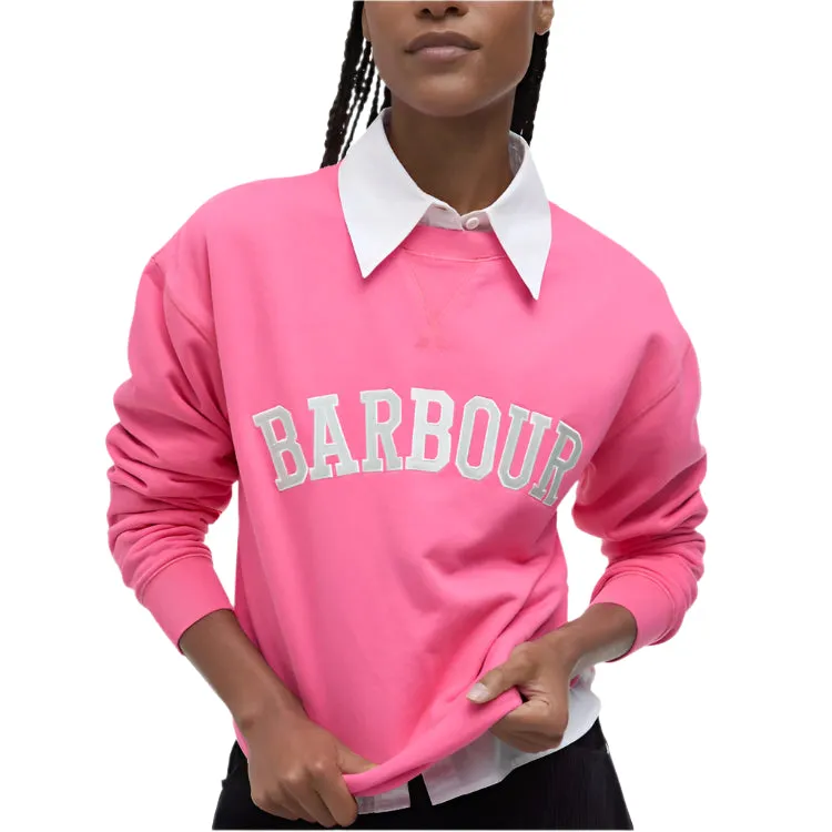 Barbour Ladies Northumberland Sweatshirt - Rose Pink