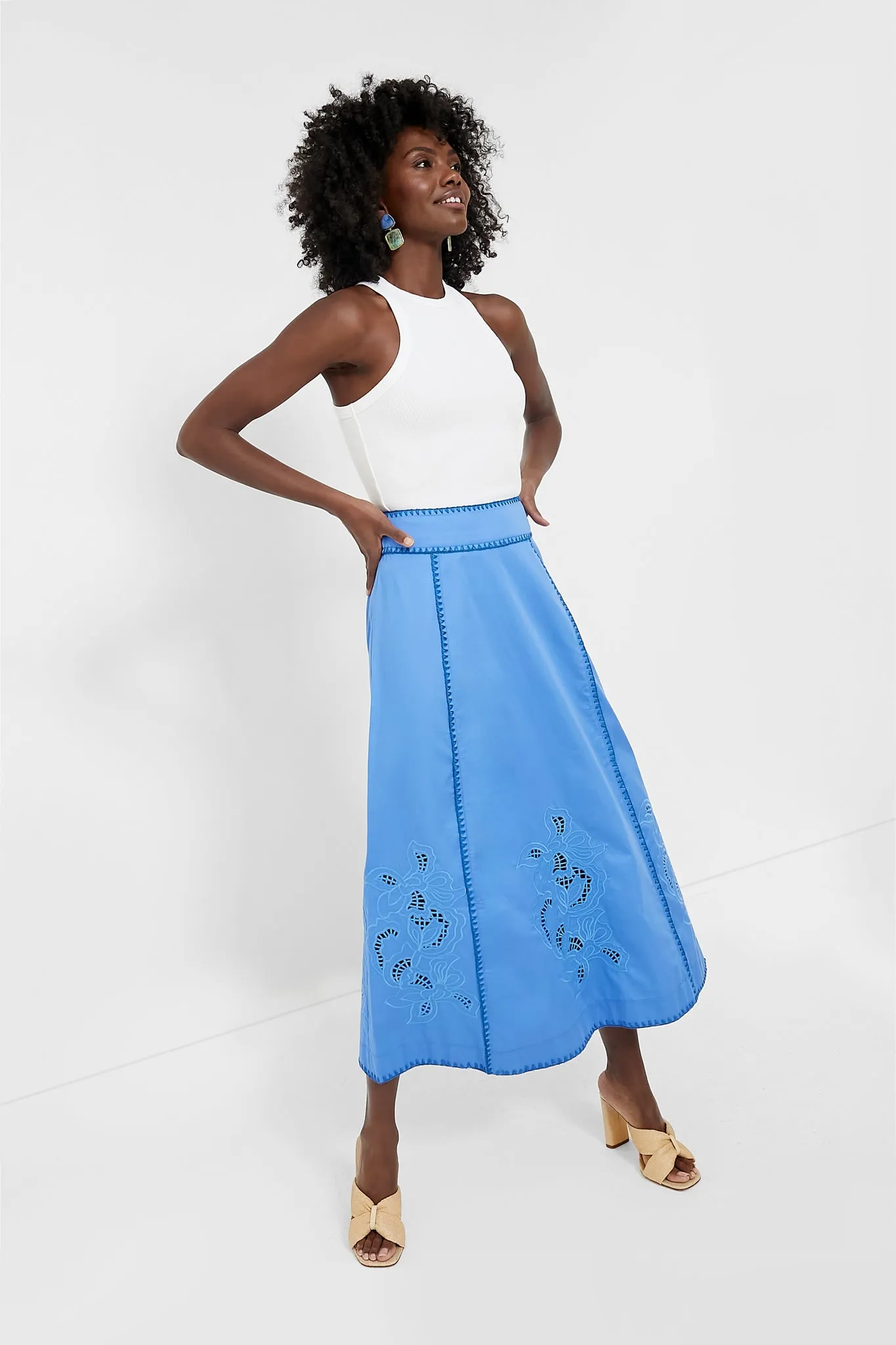 Blue Rosalie Skirt