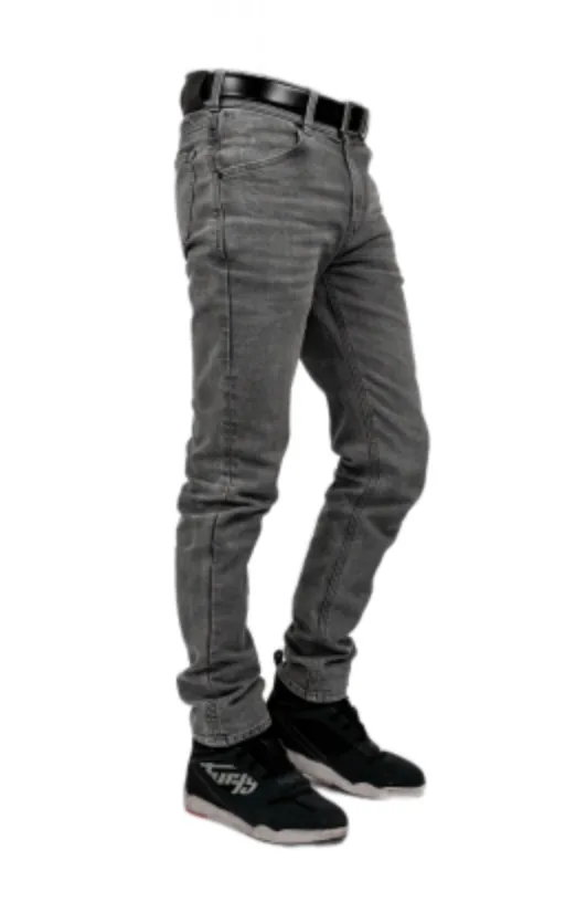 Bull-It Mens Mastiff Grey Slim Fit AA Armoured Riding Jeans