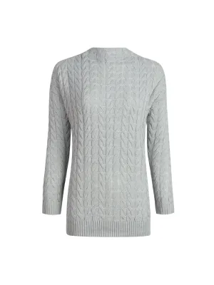 Cable-Knit Tunic Sweater