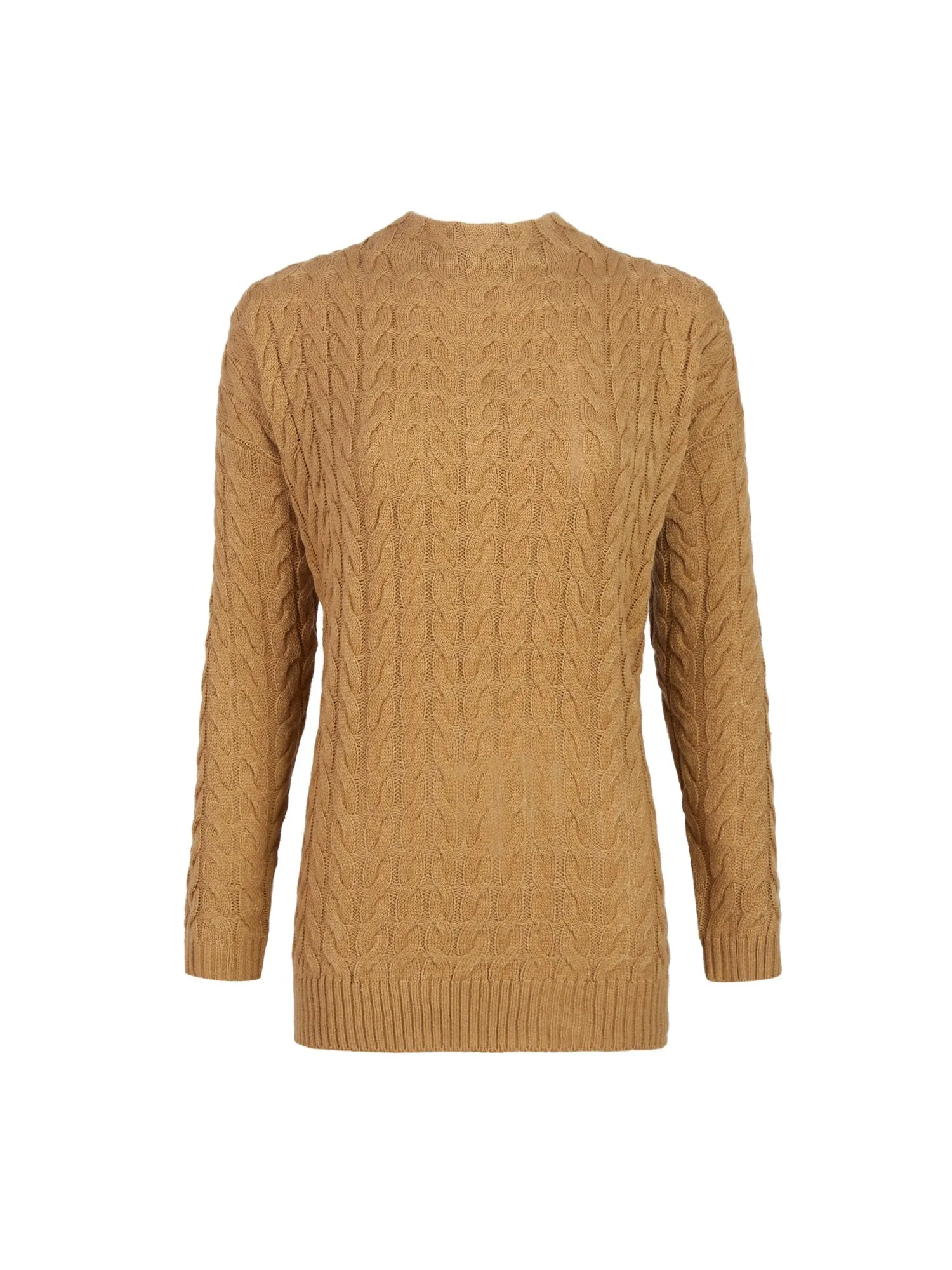 Cable-Knit Tunic Sweater