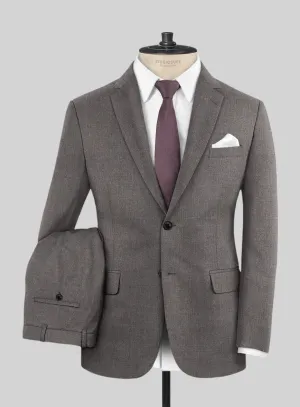 Caccioppoli Sun Dream Brown Wool Silk Suit