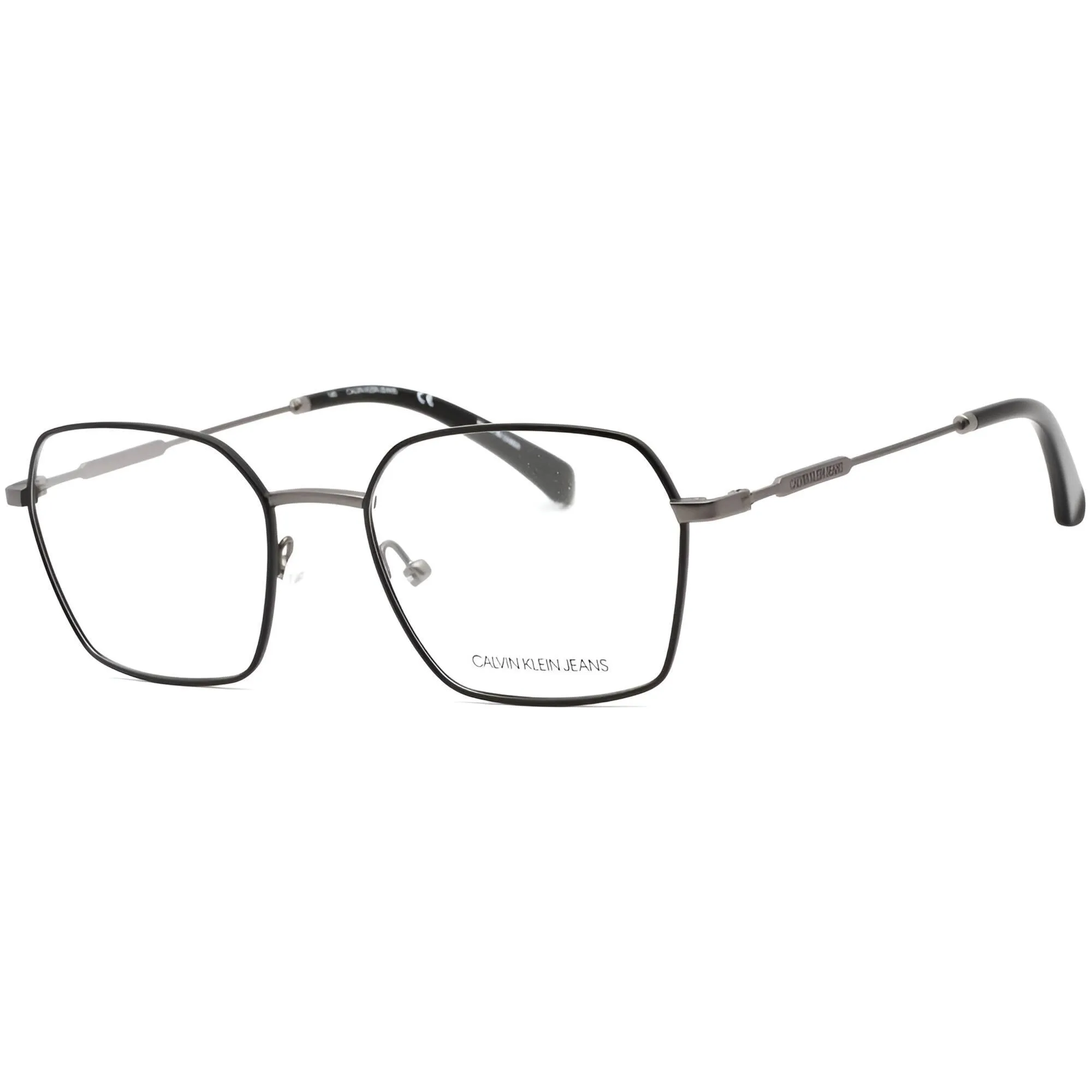 Calvin Klein Jeans Men's Eyeglasses - Satin Black Metal Full Rim Frame | CKJ20102 001