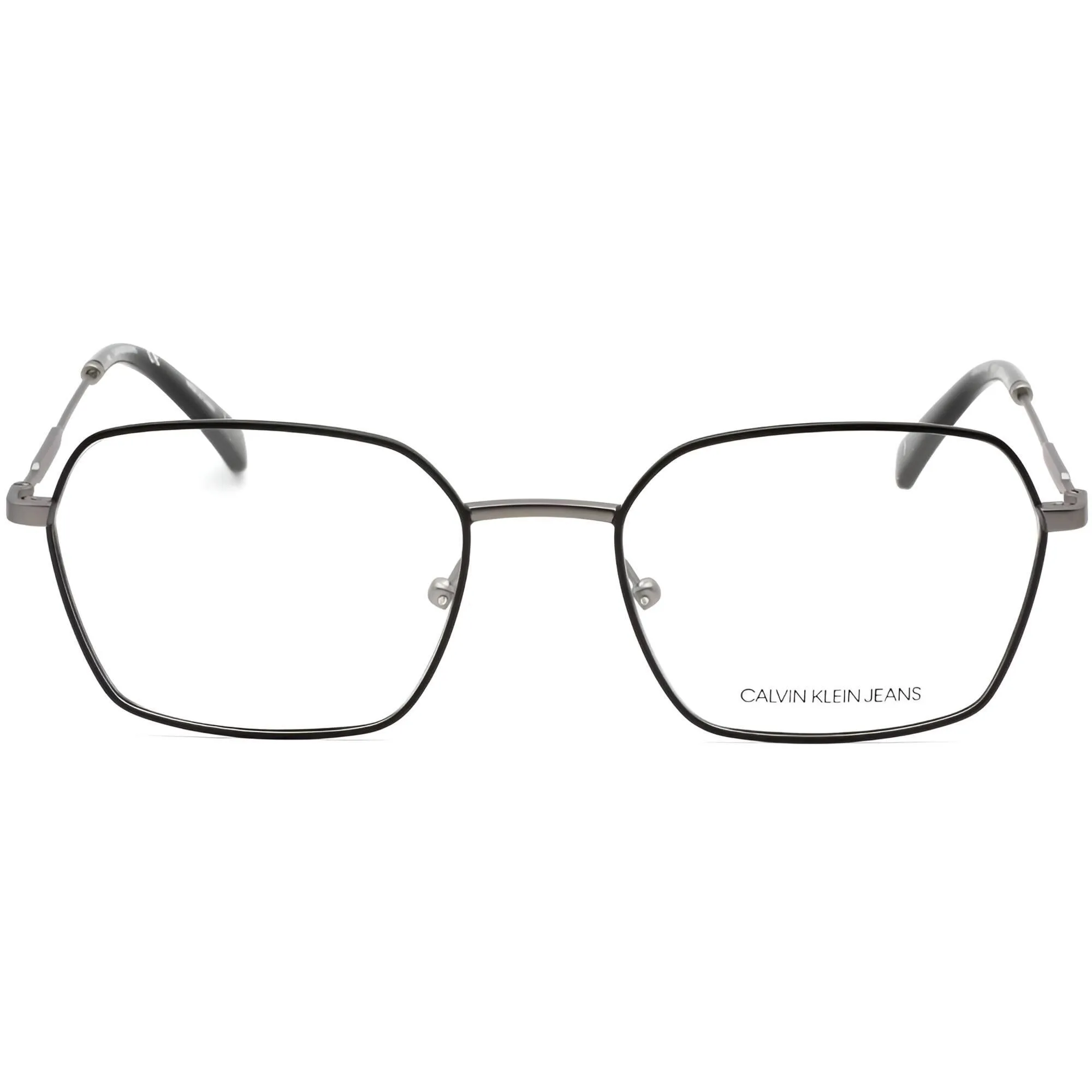 Calvin Klein Jeans Men's Eyeglasses - Satin Black Metal Full Rim Frame | CKJ20102 001