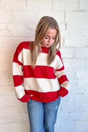 Candy Cane Lover Striped Sweater