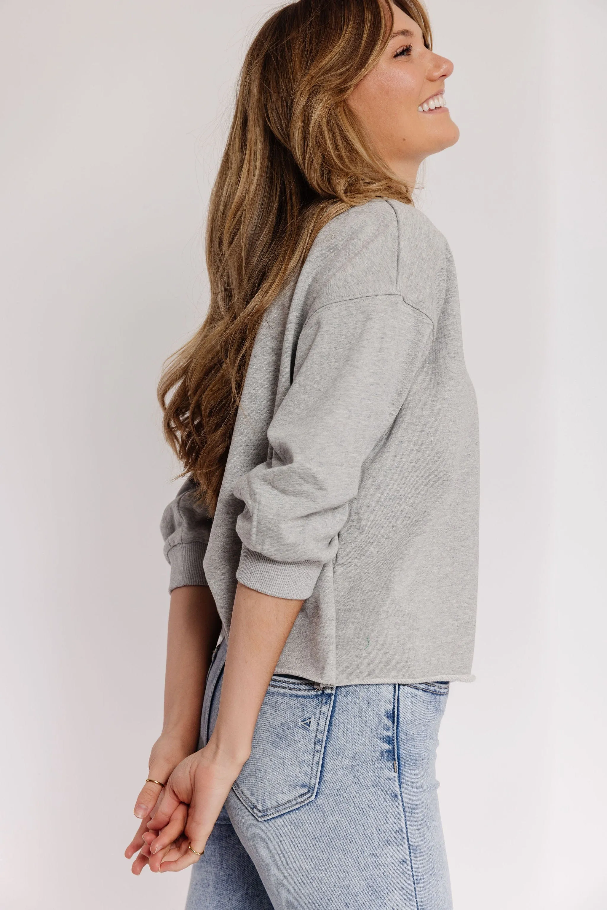 Cozy Evenings Sweatshirt in Grey Melange