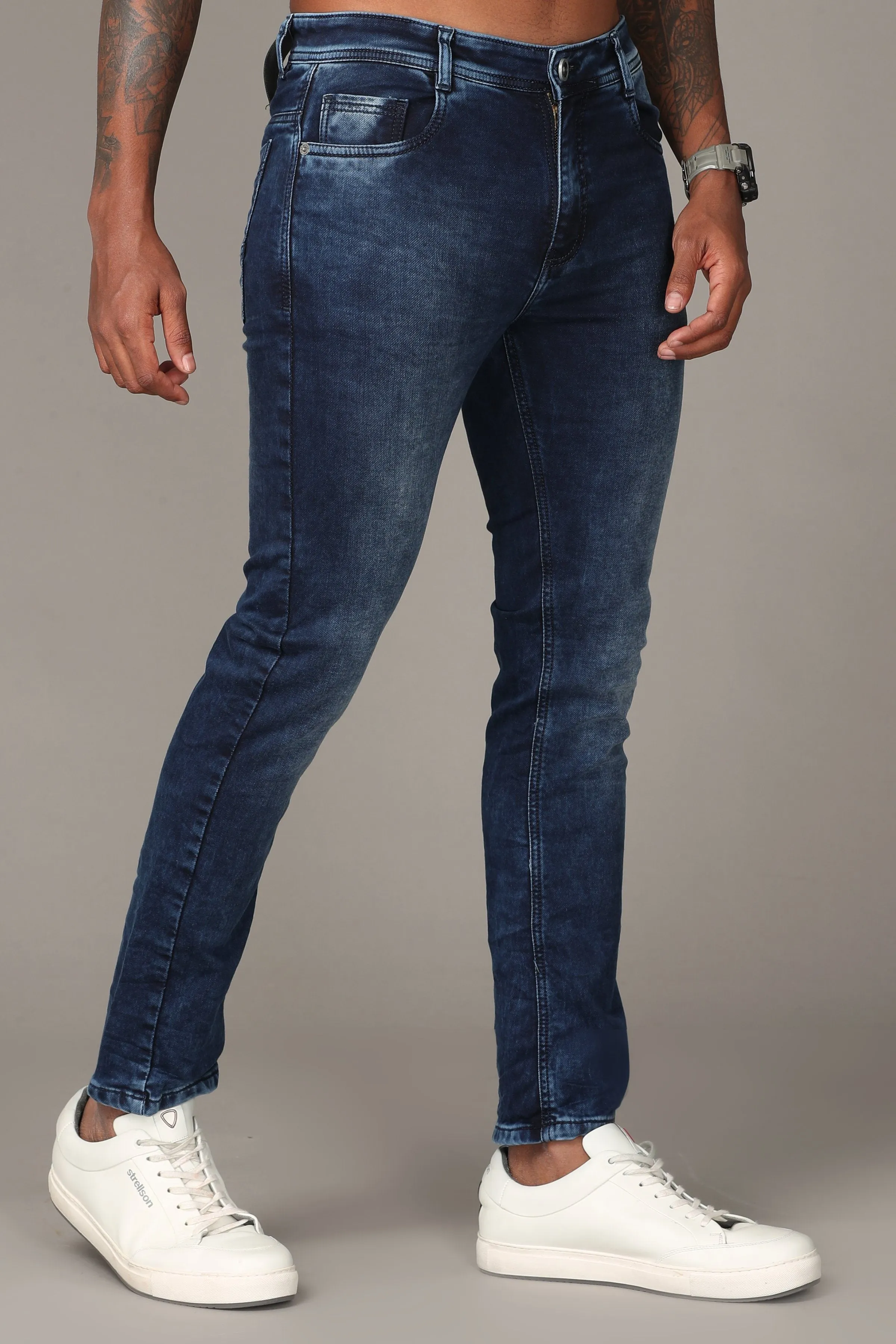 Dark Blue with Light Fade Jeans