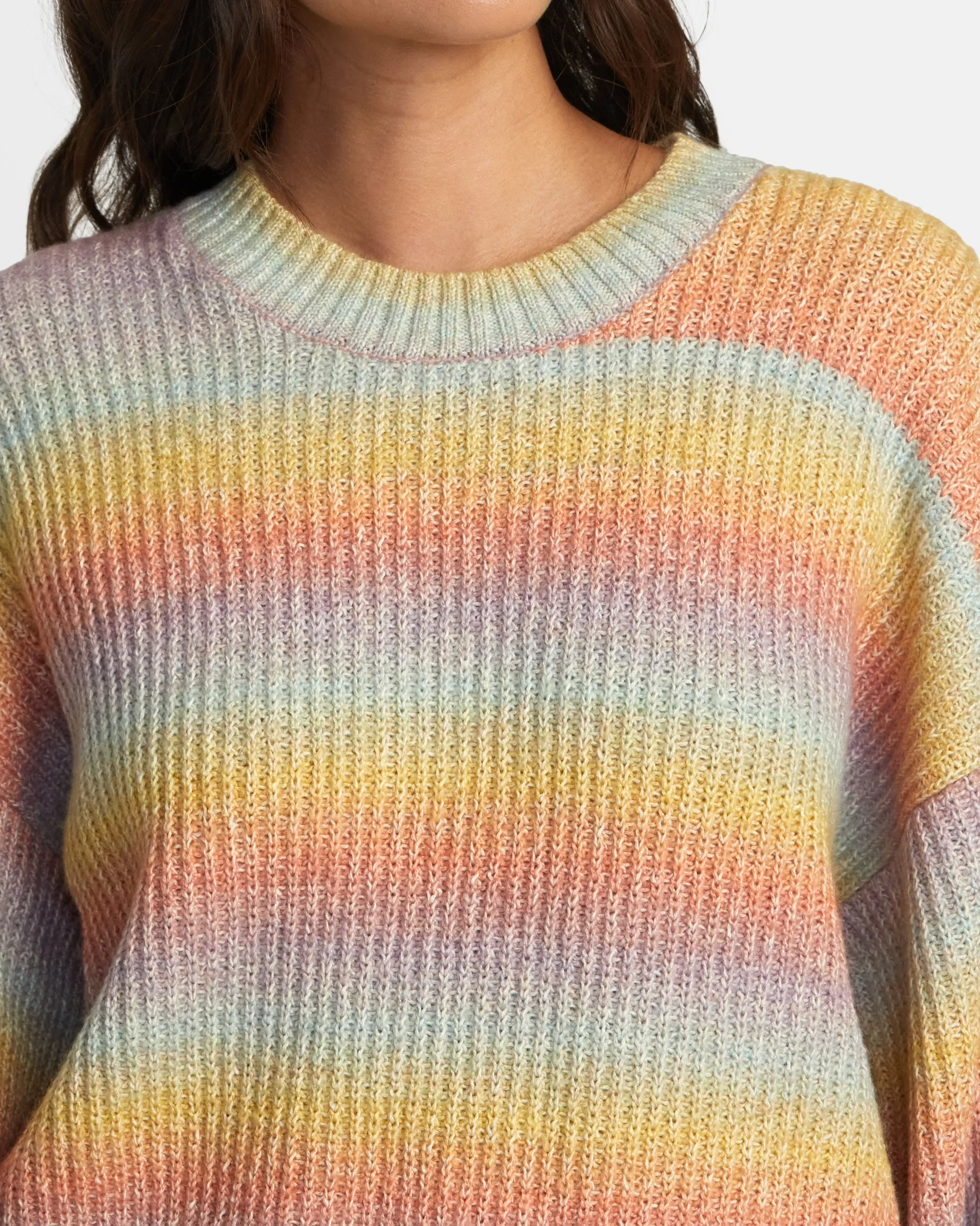 Dip In Pullover Sweater - Sky High