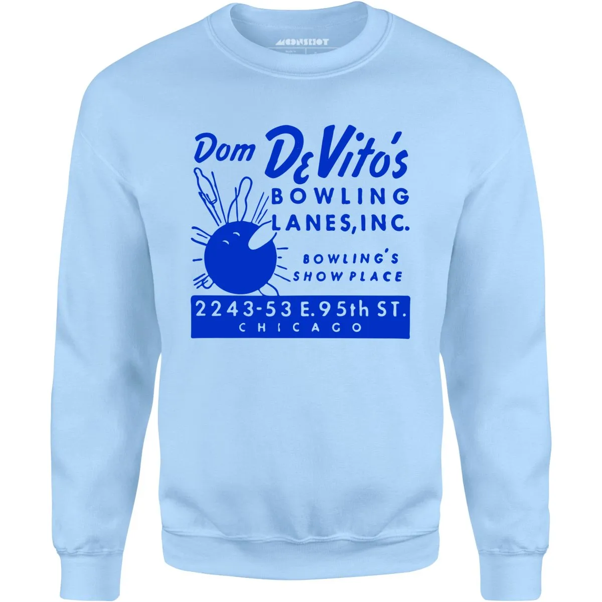 Dom DeVito's - Chicago, IL - Vintage Bowling Alley - Unisex Sweatshirt