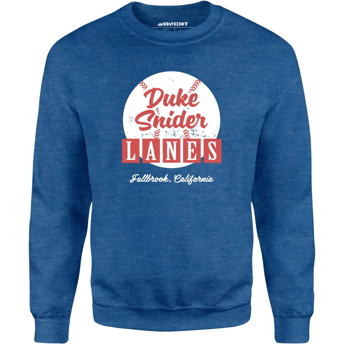 Duke Snider Lanes - Fallbrook, CA - Vintage Bowling Alley - Unisex Sweatshirt