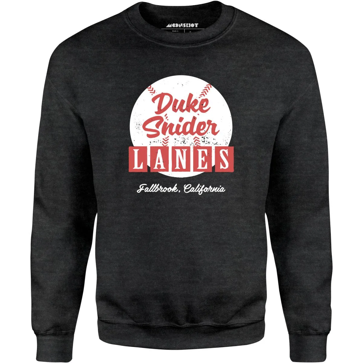 Duke Snider Lanes - Fallbrook, CA - Vintage Bowling Alley - Unisex Sweatshirt