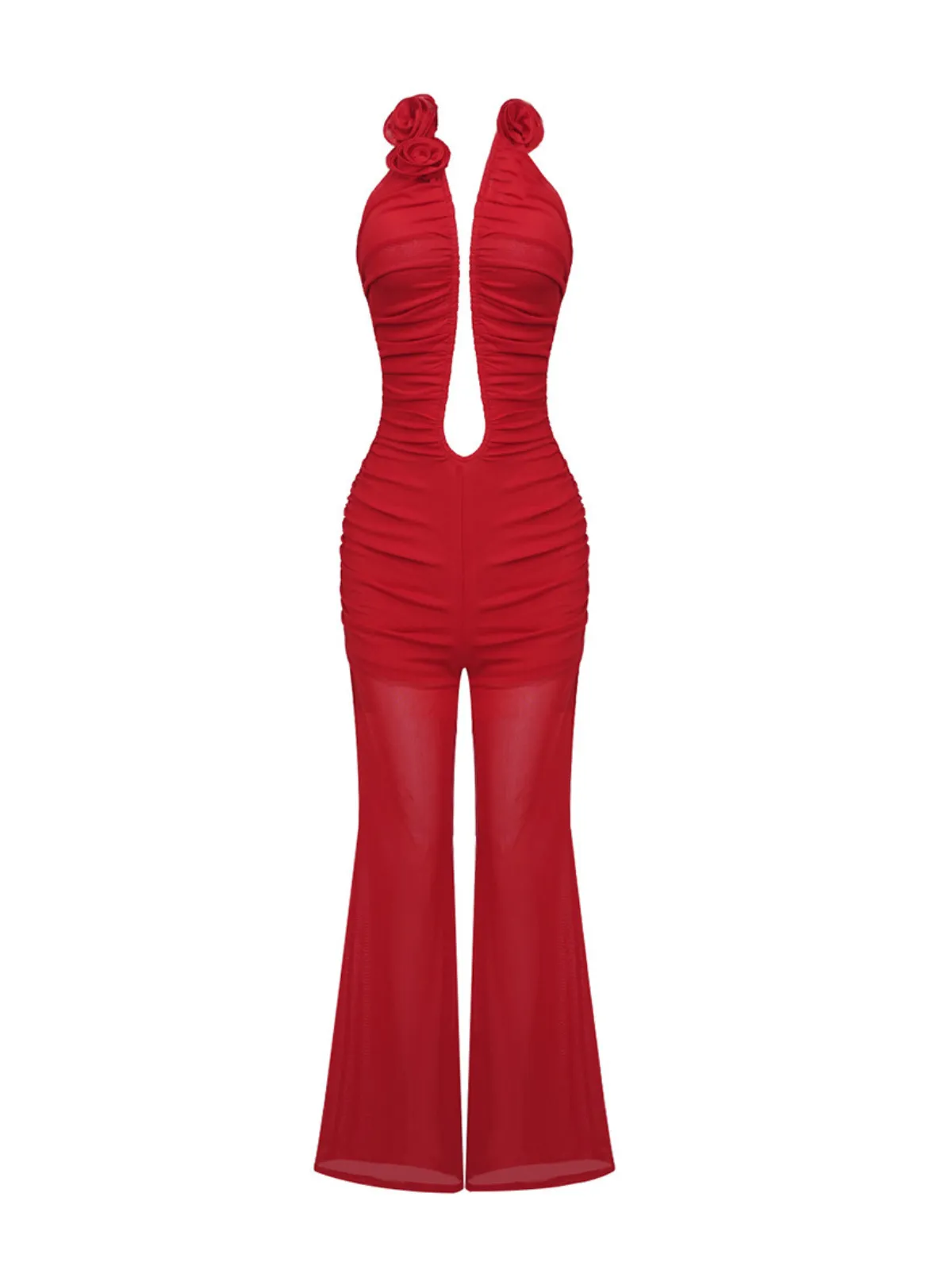 Duran Flower Cutout Jumpsuit