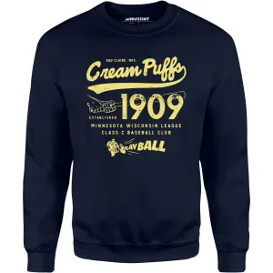 Eau Claire Cream Puffs - Wisconsin - Vintage Defunct Baseball Teams - Unisex Sweatshirt