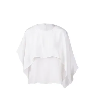 Essential Silk 2 in 1 Cape Blouse