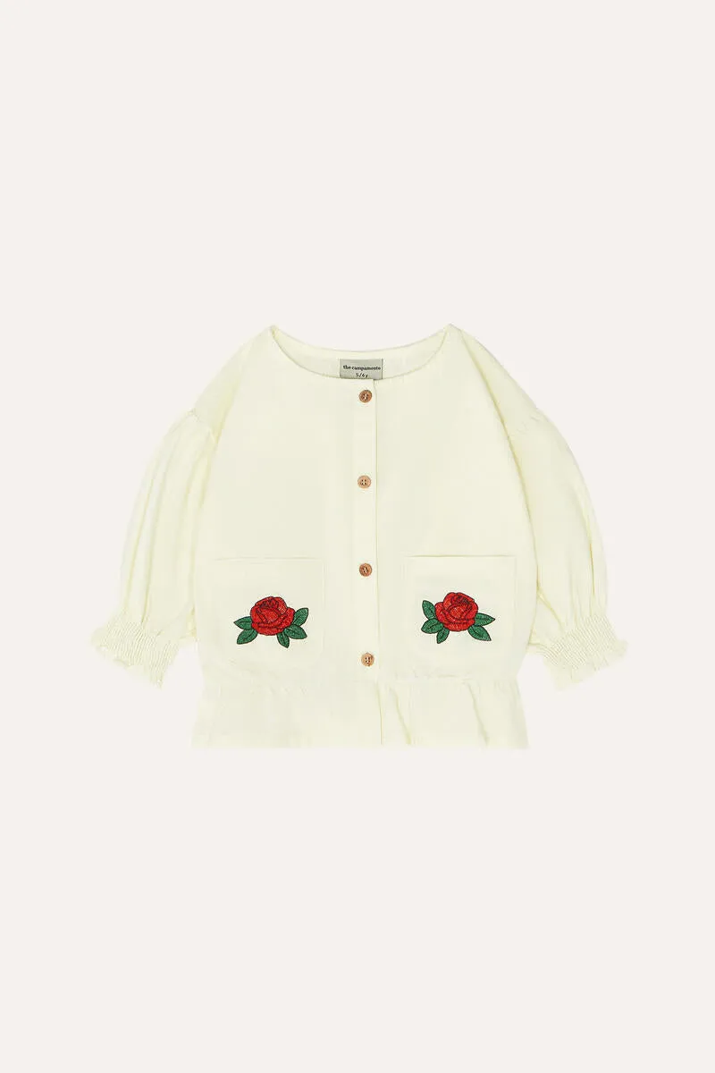 Flower Embroidery Top