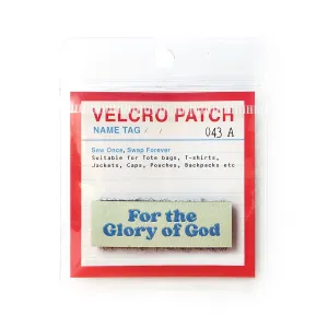 For the Glory of God {Velcro Tag}