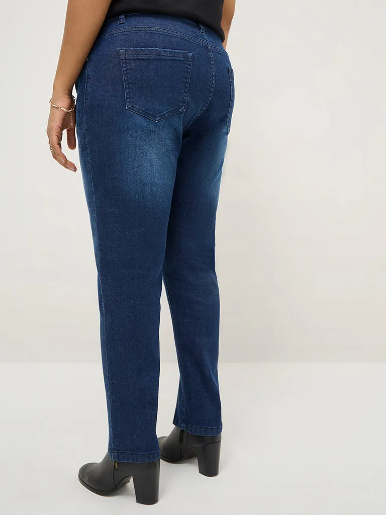 Gia Blue Slim - Fit High - Rise Jeans