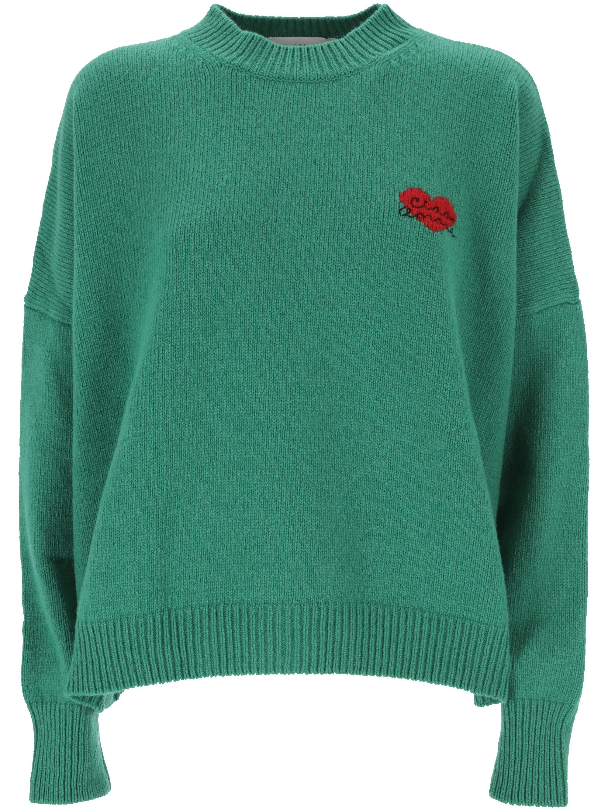 Grass Green Merino Wool Sweater