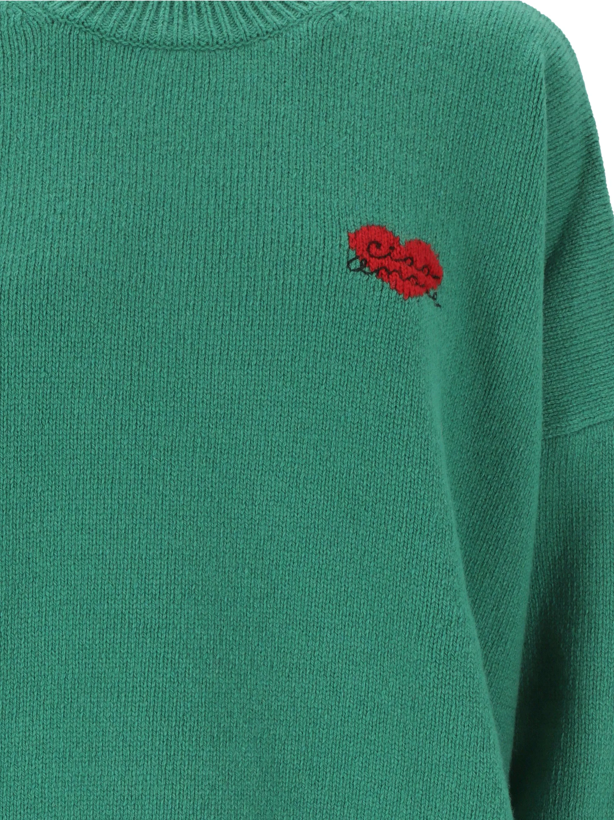 Grass Green Merino Wool Sweater