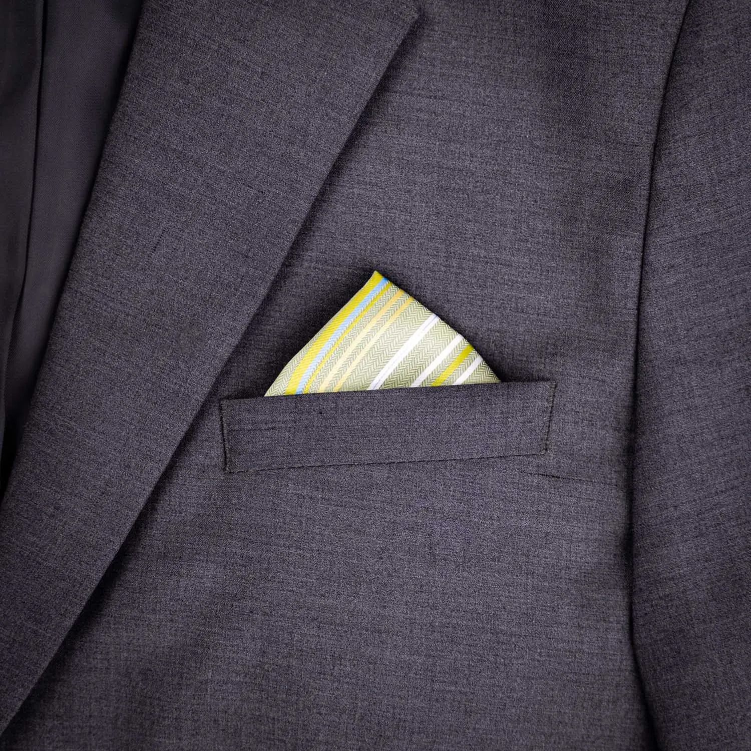 Green Silk Pocket Square