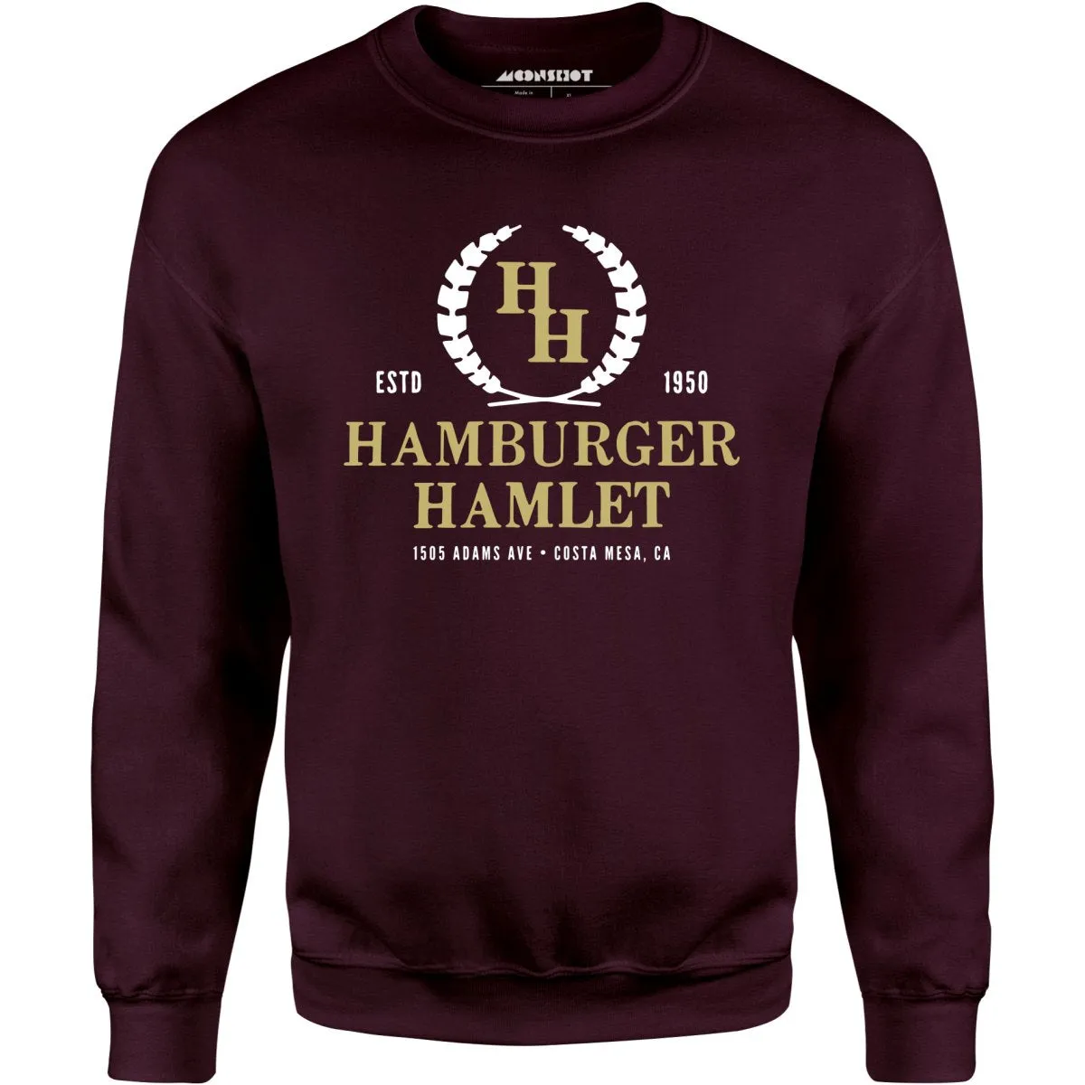 Hamburger Hamlet - Costa Mesa, CA - Vintage Restaurant - Unisex Sweatshirt