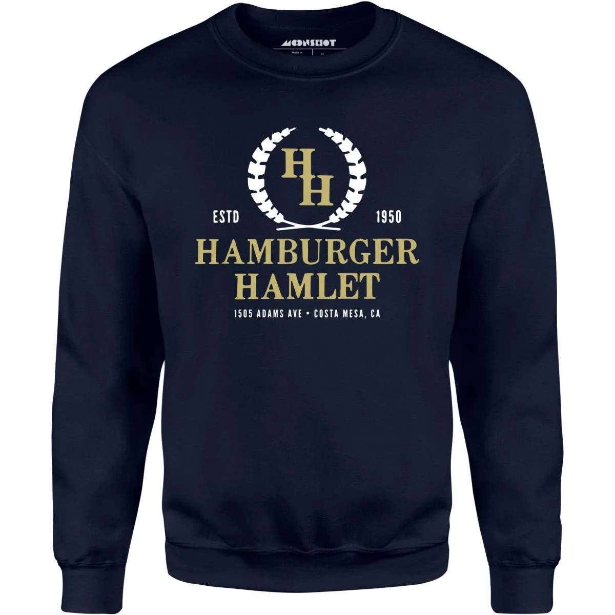 Hamburger Hamlet - Costa Mesa, CA - Vintage Restaurant - Unisex Sweatshirt