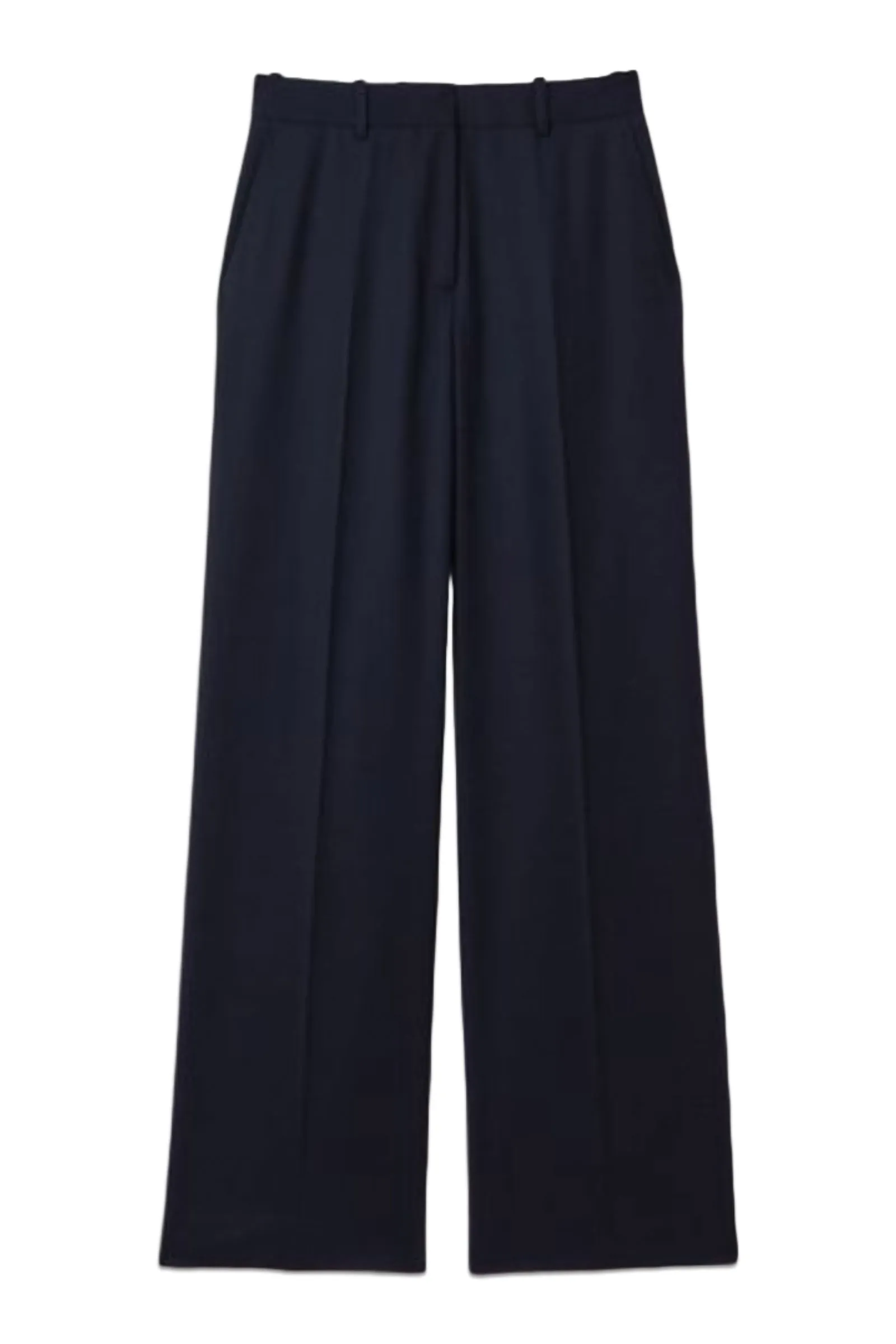 Harley Wool Blend Wide Leg Suit Trousers