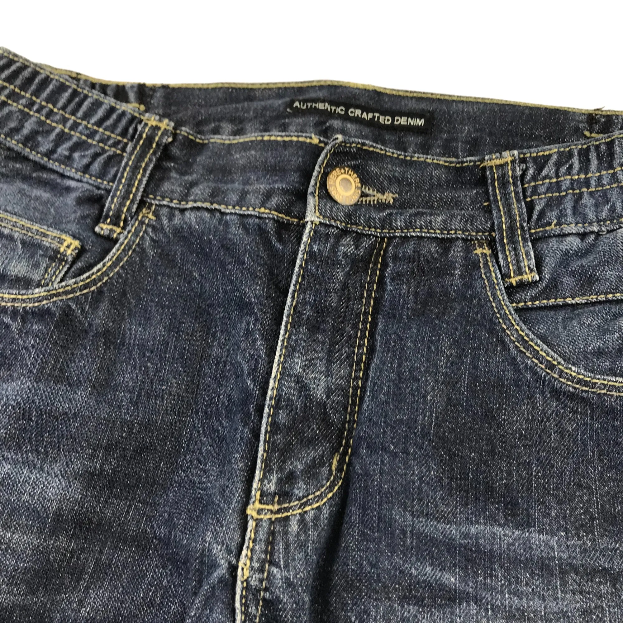 Here   There jeans 10-11 years dark blue straight leg cotton