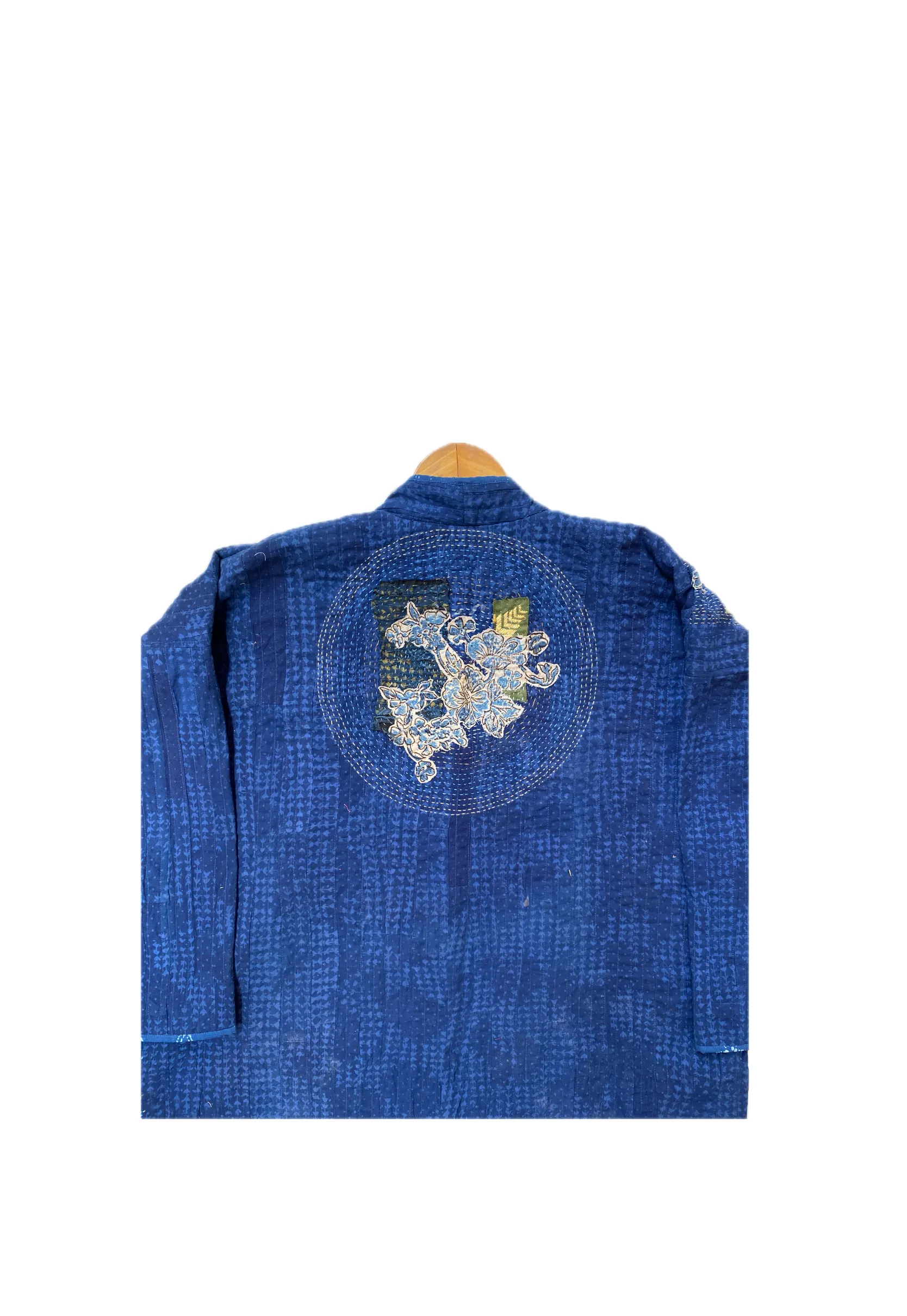 Ikigai superimposed embroidered  Kimono Style Jacket