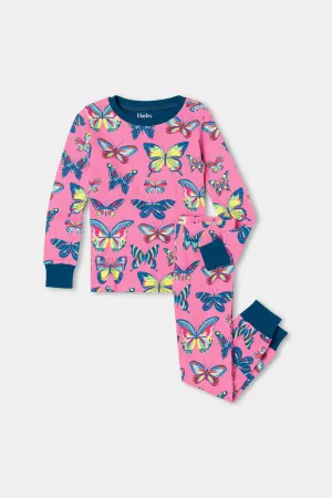 Kids Pajamas Hatley Vibrant Butterflies