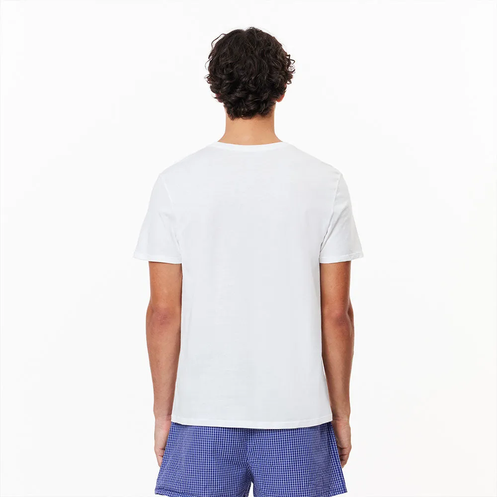 Lacoste 3 Pack Crew T-Shirt  White