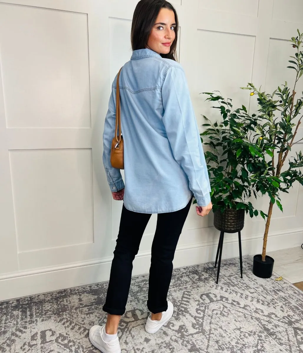 Light Blue Lightweight Denim Shirt