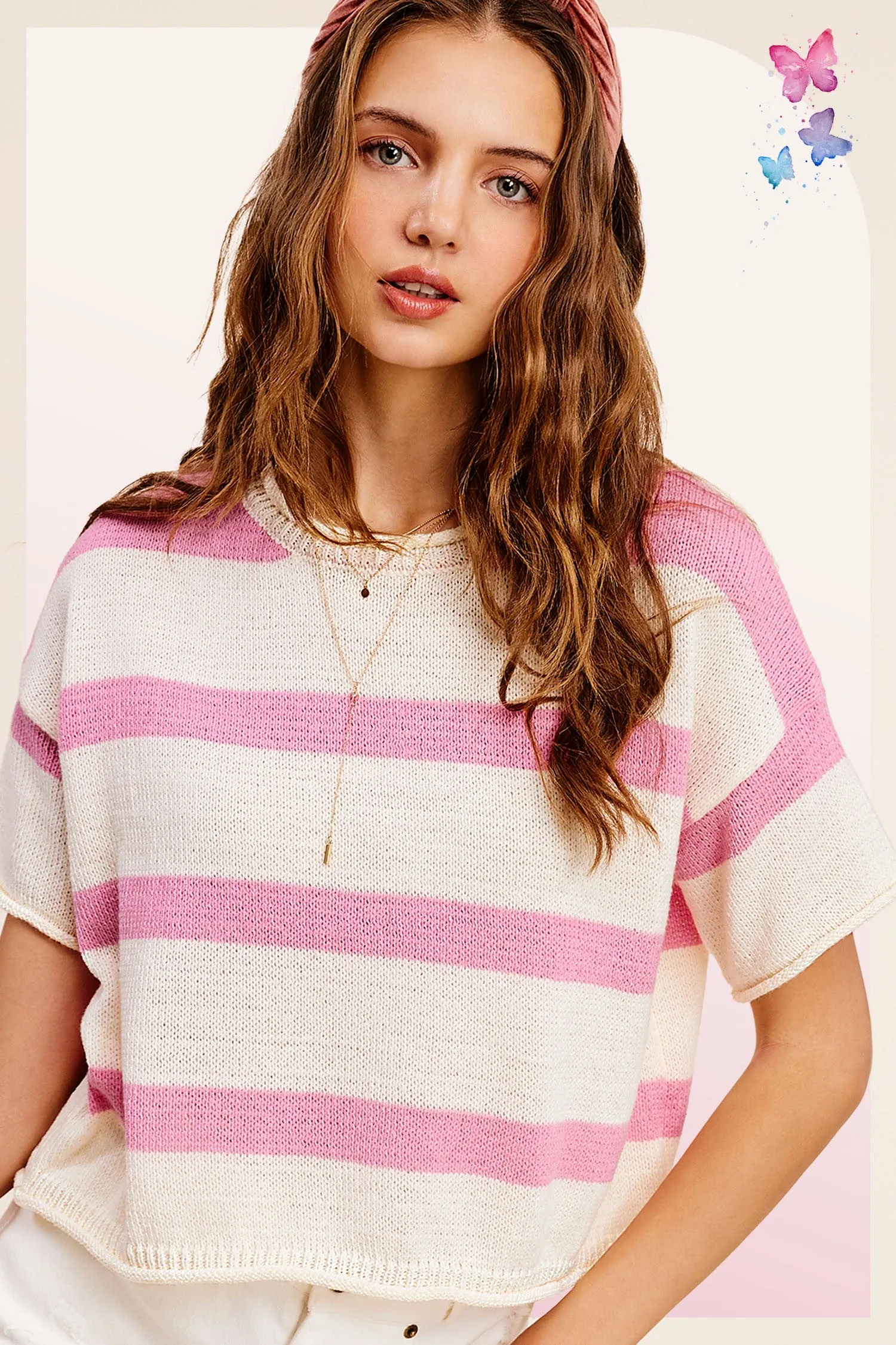 Lightweight Stripe Top