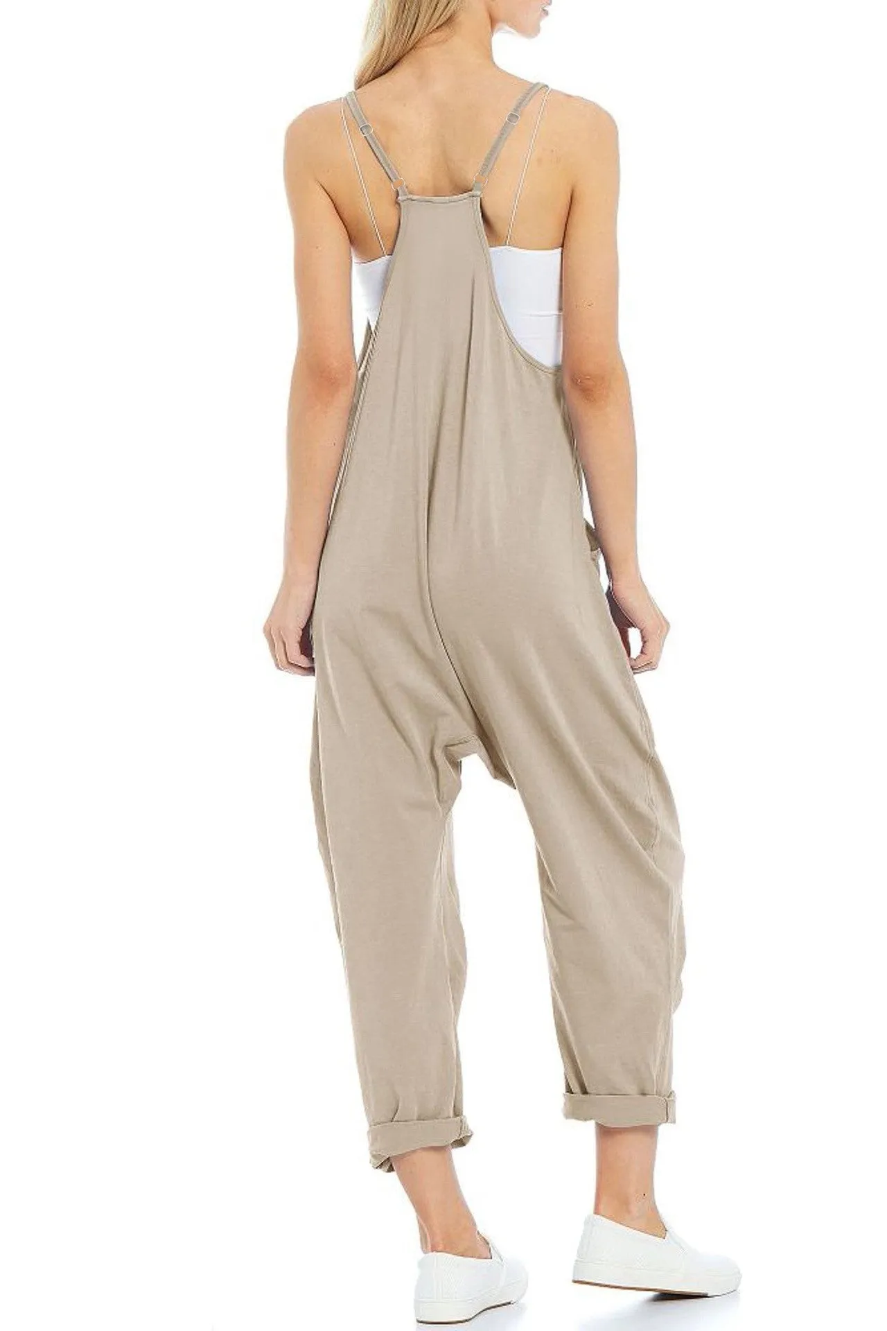 Loose V Neck Jumpsuit