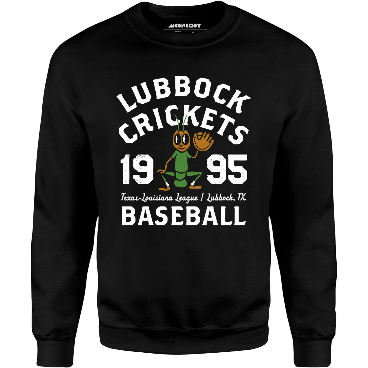 Lubbock Crickets - Texas - Vintage Defunct Baseball Teams - Unisex Sweatshirt