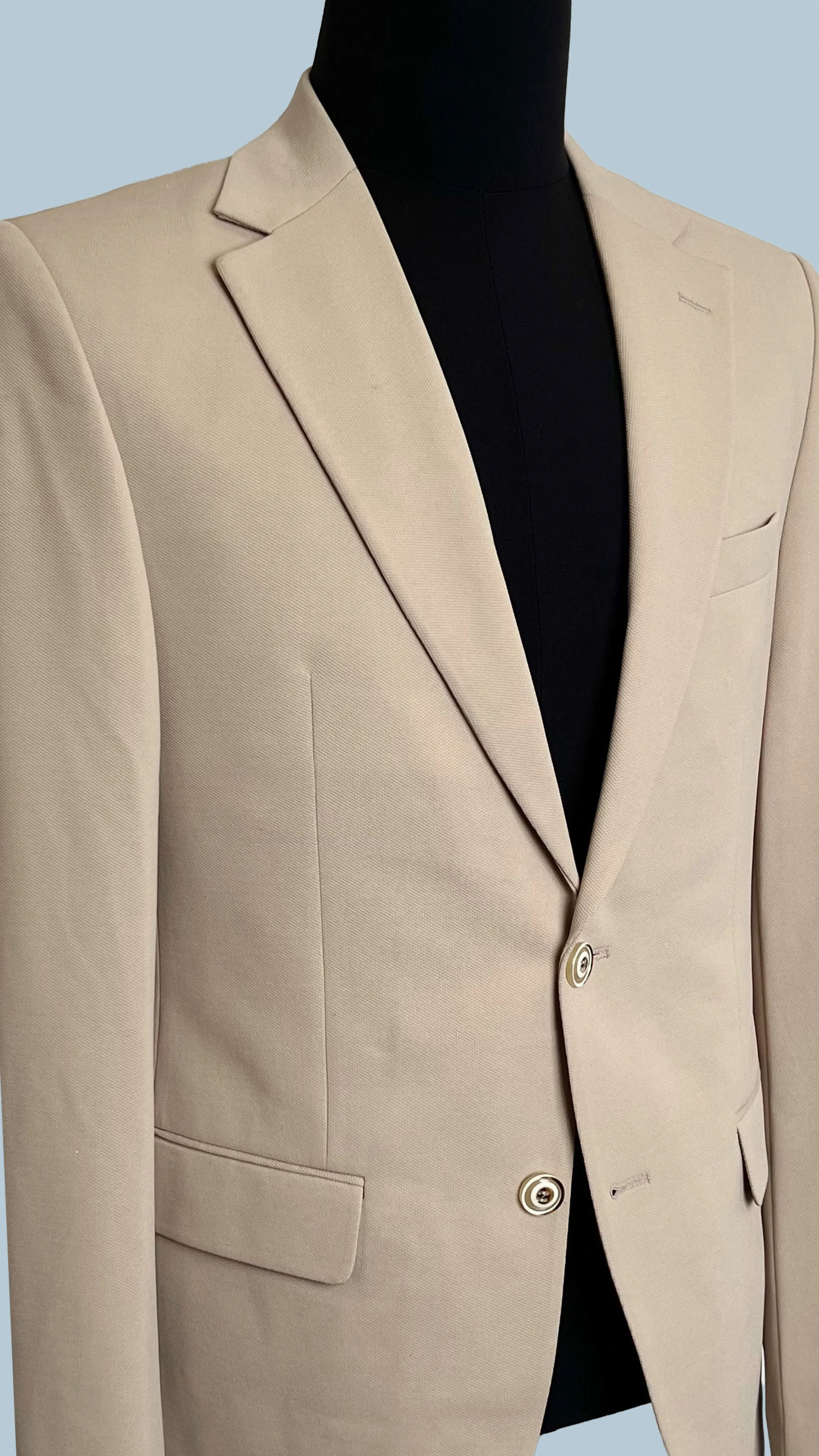 Men's Classic Beige Blazer by Vercini