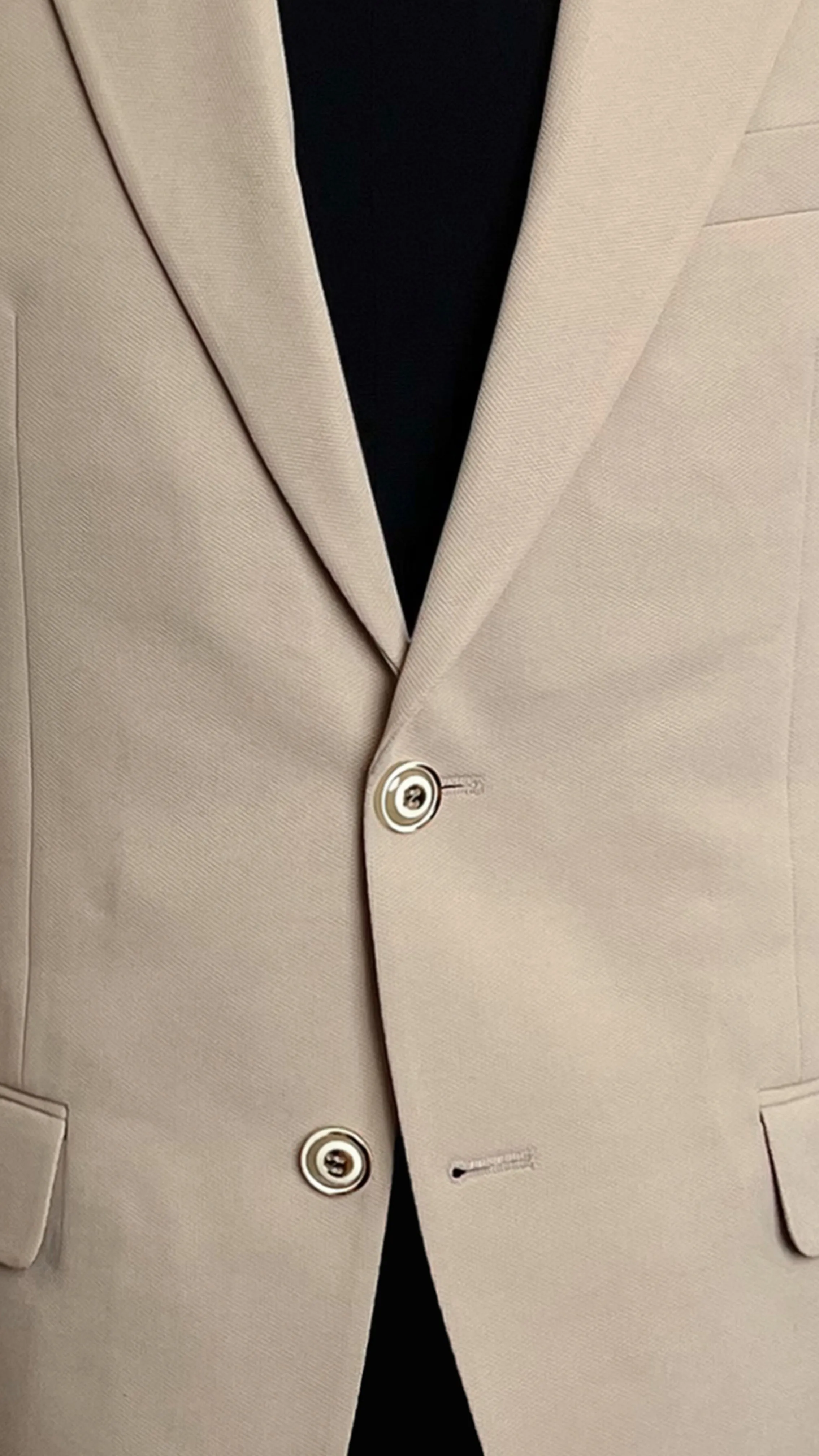 Men's Classic Beige Blazer by Vercini