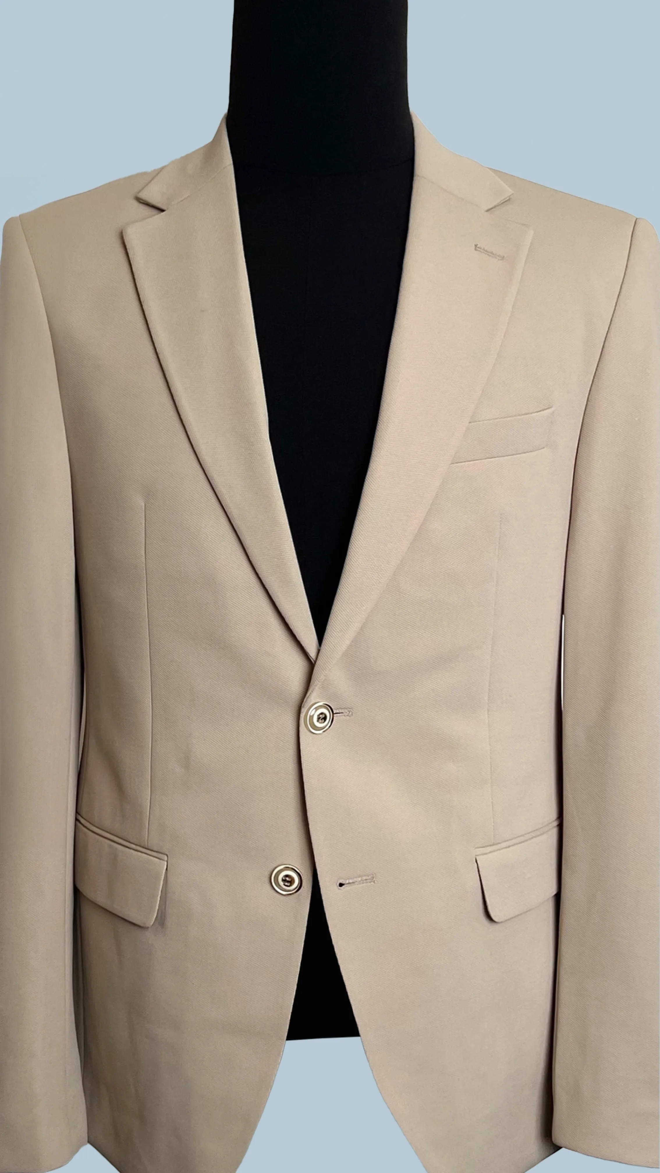 Men's Classic Beige Blazer by Vercini